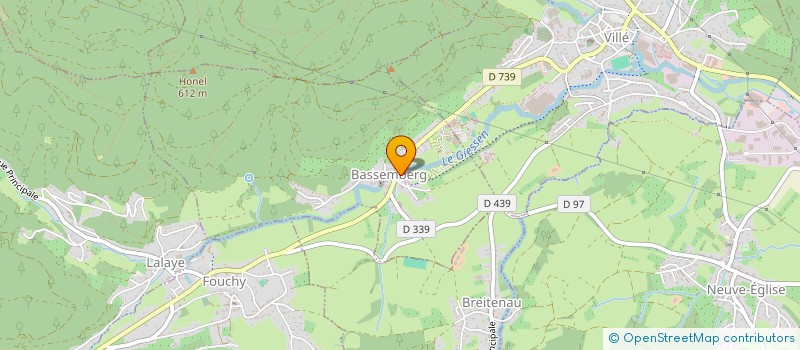 localisation de l'entreprise SCI LES ROMAINES  BASSEMBERG