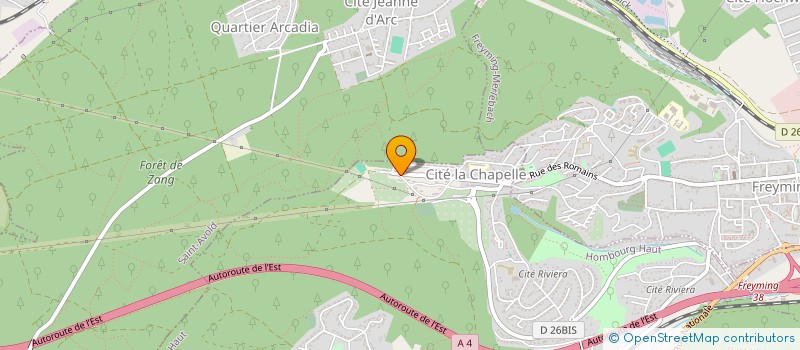 localisation de l'entreprise SCI LES ROMAINS  HOMBOURG-HAUT