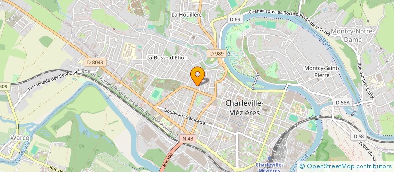 localisation de l'entreprise SCI LES ROMAINS à CHARLEVILLE-MEZIERES