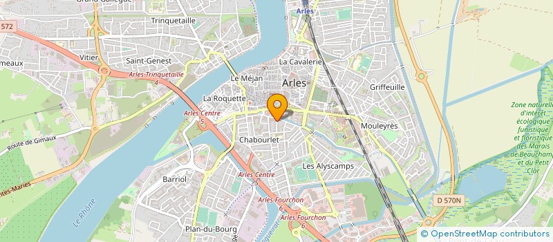 localisation de l'entreprise SCI LES ROMARINS  ARLES