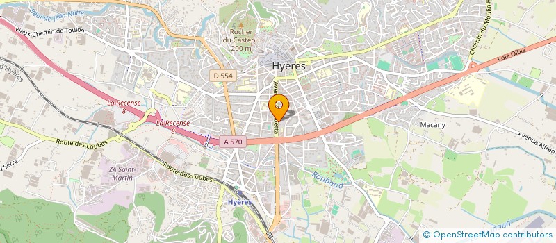 localisation de l'entreprise SCI LES ROMARINS à HYERES