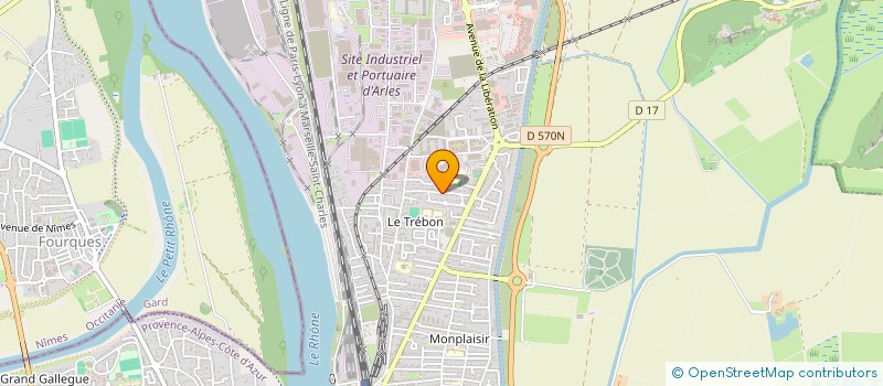 localisation de l'entreprise SCI LES ROMARINS à ARLES