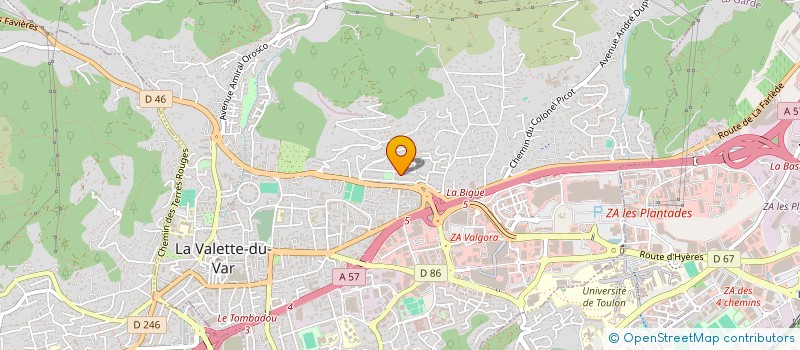 localisation de l'entreprise SCI LES ROMARINS  LA VALETTE-DU-VAR