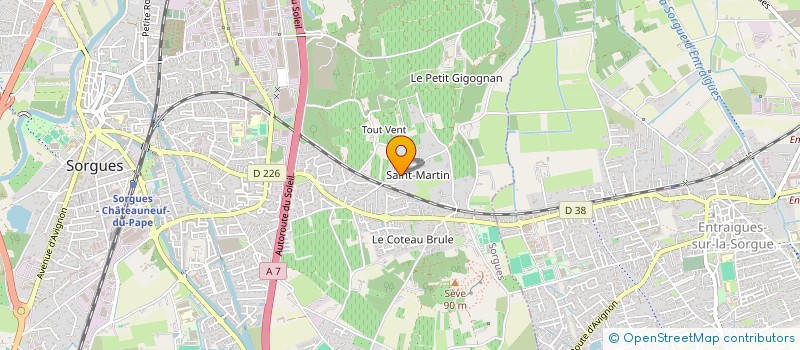 localisation de l'entreprise SCI LES ROMARINS  SORGUES