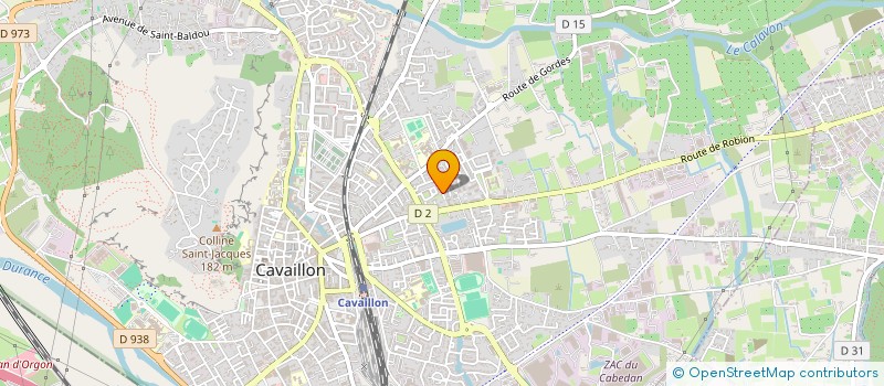 localisation de l'entreprise SCI LES ROMARINS  CAVAILLON