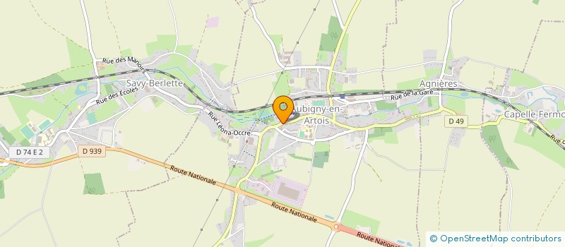 localisation de l'entreprise SCI LES RONNES à AUBIGNY-EN-ARTOIS