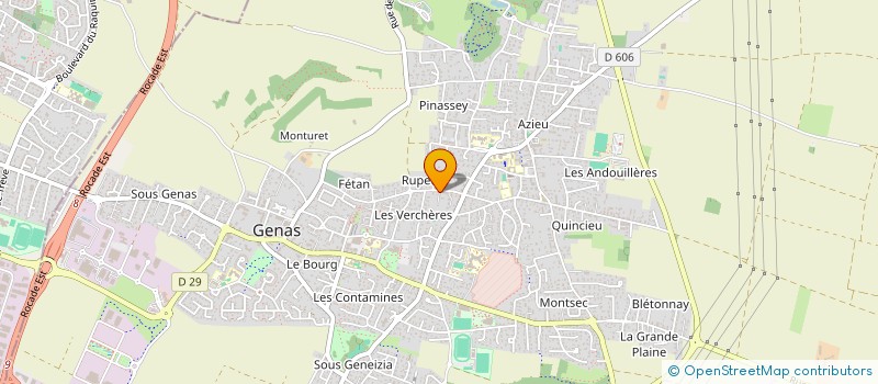 localisation de l'entreprise SCI LES RONZIERES  GENAS