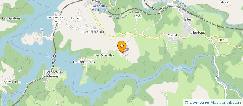 localisation de l'entreprise SCI LES ROQUES-ALBINET D AURINQUES à LACAPELLE VIESCAMP