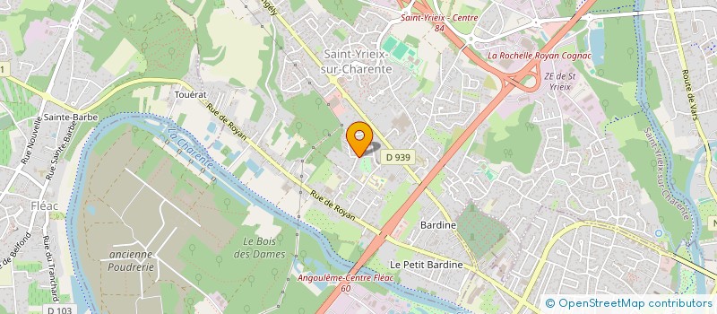 localisation de l'entreprise SCI LES ROQUILLETS  SAINT-YRIEIX-SUR-CHARENTE