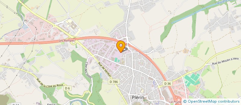 localisation de l'entreprise SCI LES ROSAIRES - ORTHODONTIE  PLERIN