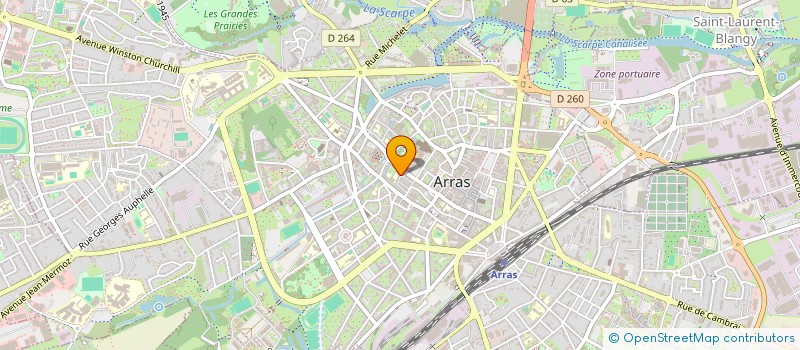 localisation de l'entreprise SCI LES ROSATI D'ANACREON à ARRAS