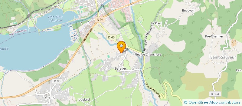 localisation de l'entreprise SCI LES ROSEAUX  BARATIER
