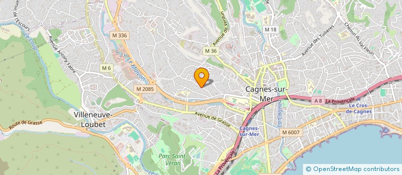 localisation de l'entreprise SCI LES ROSEAUX 36 à CAGNES-SUR-MER