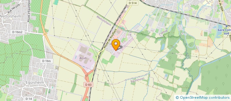 localisation de l'entreprise SCI LES ROSEAUX  WETTOLSHEIM