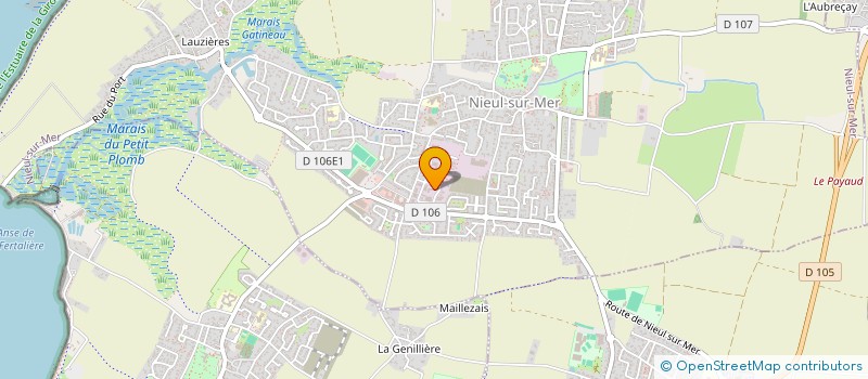 localisation de l'entreprise SCI LES ROSEAUX  NIEUL-SUR-MER