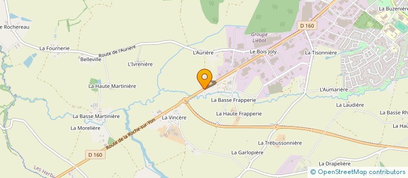 localisation de l'entreprise SCI LES ROSEAUX VENDEENS à LES HERBIERS