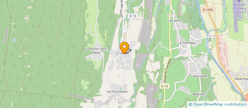 localisation de l'entreprise SCI LES ROSELIERES  LE BOURGET-DU-LAC