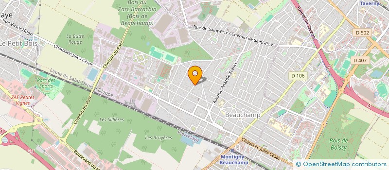 localisation de l'entreprise SCI LES ROSELIERS  BEAUCHAMP