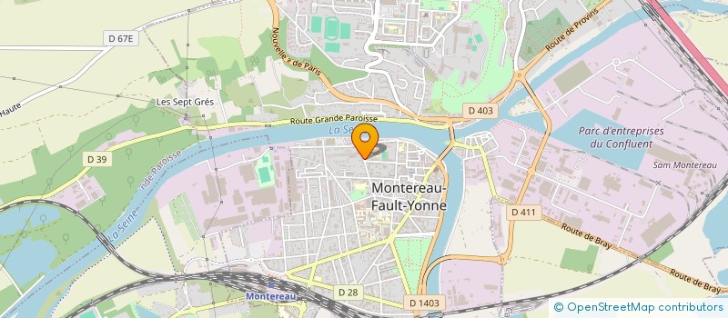 localisation de l'entreprise SCI LES ROSERAL à MONTEREAU-FAULT-YONNE