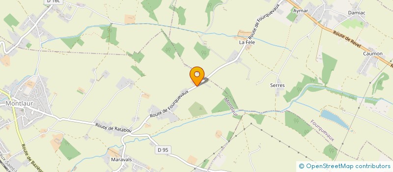 localisation de l'entreprise SCI LES ROSES 1  MONTLAUR