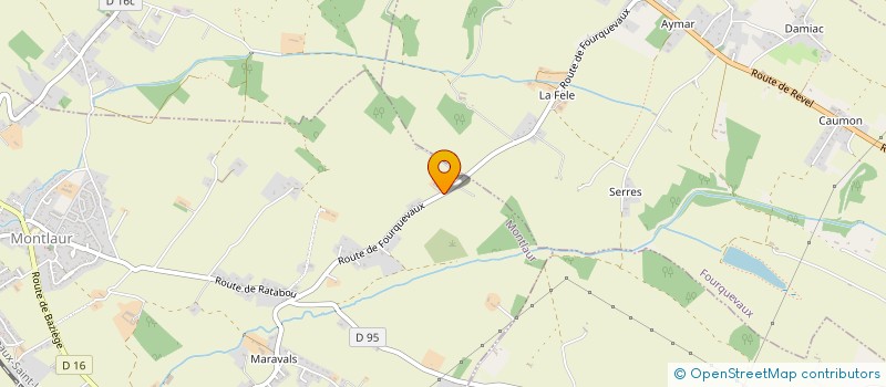 localisation de l'entreprise SCI LES ROSES 2  MONTLAUR