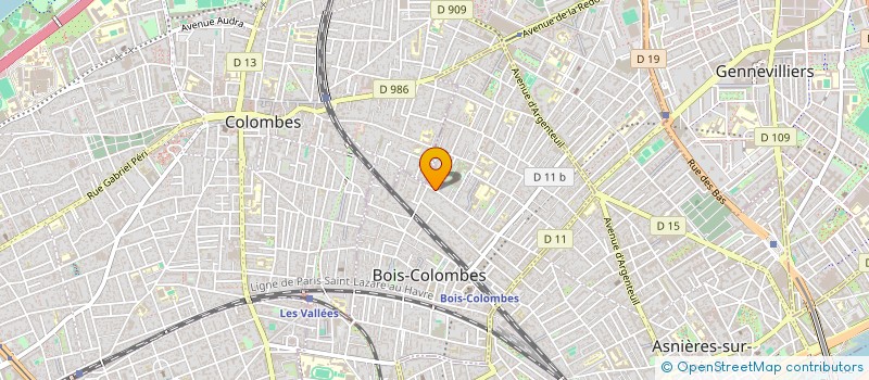 localisation de l'entreprise SCI LES ROSES à BOIS-COLOMBES