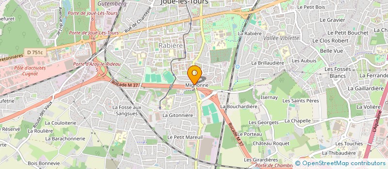 localisation de l'entreprise SCI LES ROSES à JOUE-LES-TOURS