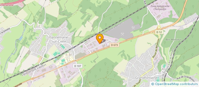 localisation de l'entreprise SCI LES ROSES  DANNEMARIE-SUR-CRETE