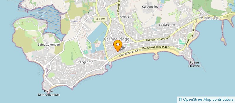 localisation de l'entreprise SCI LES ROSES  CARNAC