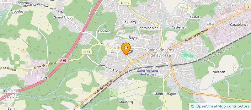 localisation de l'entreprise SCI LES ROSES à SAINT-VINCENT-DE-TYROSSE