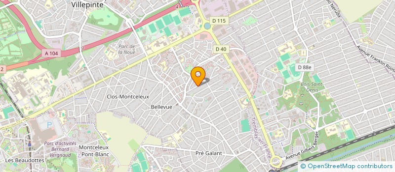 localisation de l'entreprise SCI LES ROSES à VILLEPINTE
