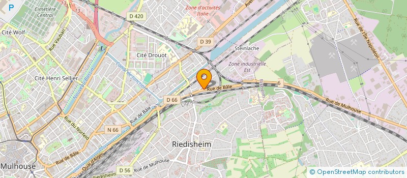 localisation de l'entreprise SCI LES ROSES  RIEDISHEIM