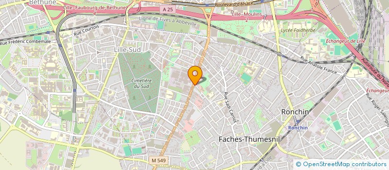 localisation de l'entreprise SCI LES ROSES  FACHES-THUMESNIL