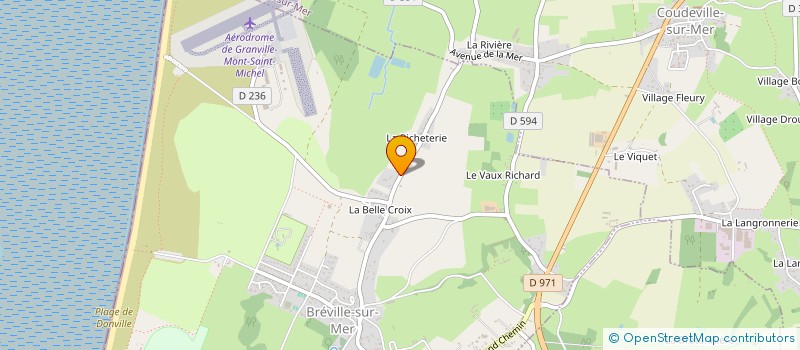 localisation de l'entreprise SCI LES ROSES  BREVILLE-SUR-MER