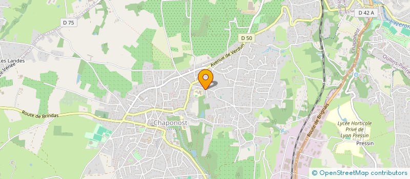 localisation de l'entreprise SCI LES ROSES  CHAPONOST