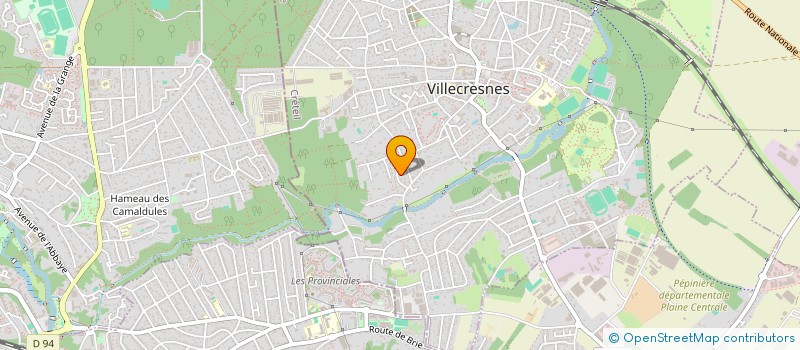 localisation de l'entreprise SCI LES ROSES  SANTENY