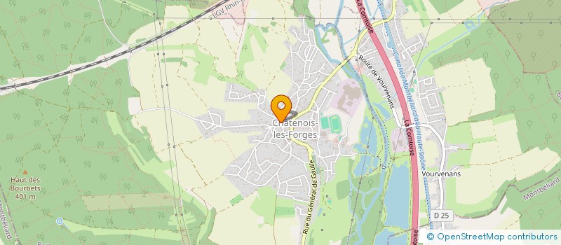 localisation de l'entreprise SCI LES ROSES à CHATENOIS-LES-FORGES