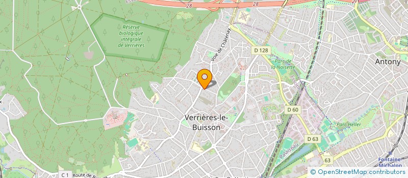 localisation de l'entreprise SCI LES ROSES à VERRIERES-LE-BUISSON