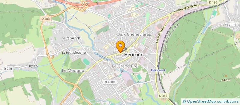 localisation de l'entreprise SCI LES ROSES  SAULNOT