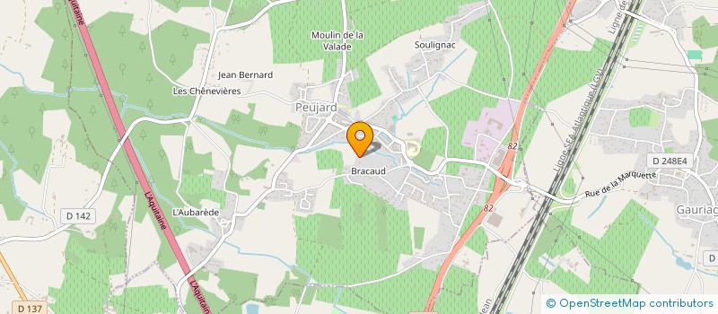 localisation de l'entreprise SCI LES ROSES  PEUJARD