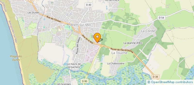 localisation de l'entreprise SCI LES ROSES à BREM-SUR-MER