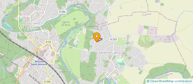 localisation de l'entreprise SCI LES ROSES  VARENNES-JARCY