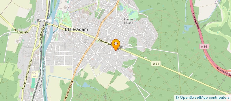 localisation de l'entreprise SCI LES ROSES  L'ISLE-ADAM