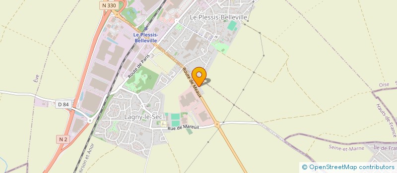 localisation de l'entreprise SCI LES ROSES AU VENT  LAGNY-LE-SEC