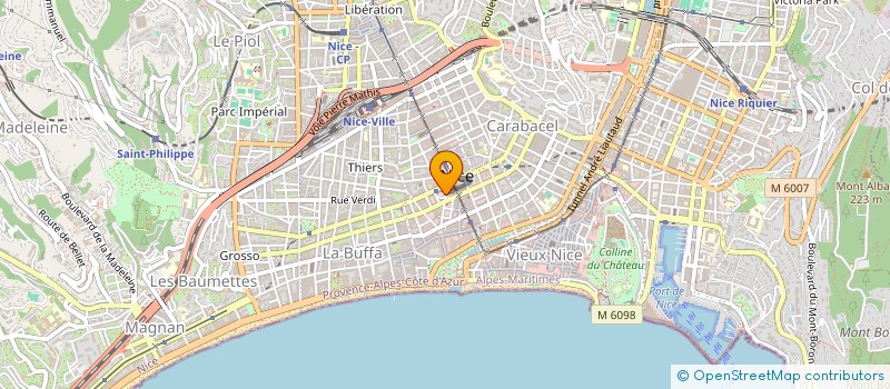 localisation de l'entreprise SCI LES ROSES DU SUD à NICE