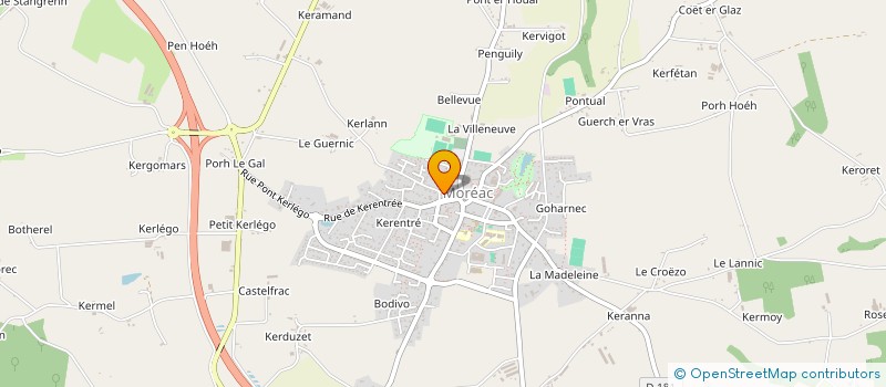 localisation de l'entreprise SCI LES ROSES LIEES  MOREAC