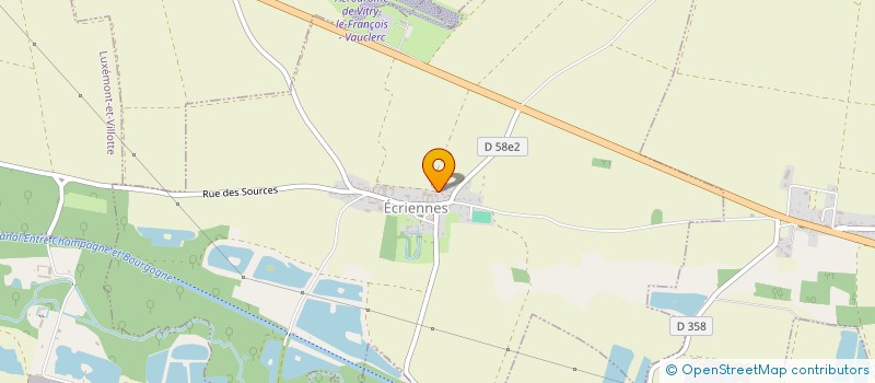 localisation de l'entreprise SCI LES ROSIERES  ECRIENNES