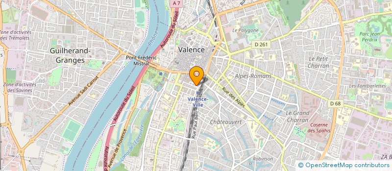 localisation de l'entreprise SCI LES ROSIERS à VALENCE