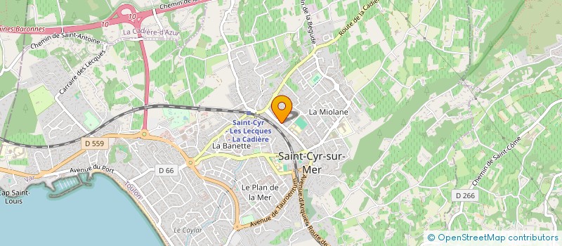 localisation de l'entreprise SCI LES ROSIERS à SAINT-CYR-SUR-MER