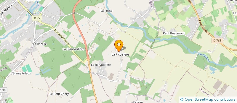 localisation de l'entreprise SCI LES ROSIERS à CELLETTES